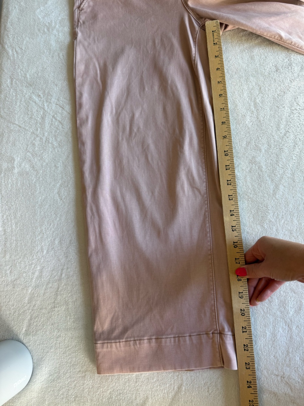 Spanx Muave Twill Cropped Wide-Leg Pants - Picture 9 of 12